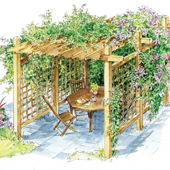 Trellis Plans DIY
 How to Build a Pergola for Backyard Shade DIY MOTHER