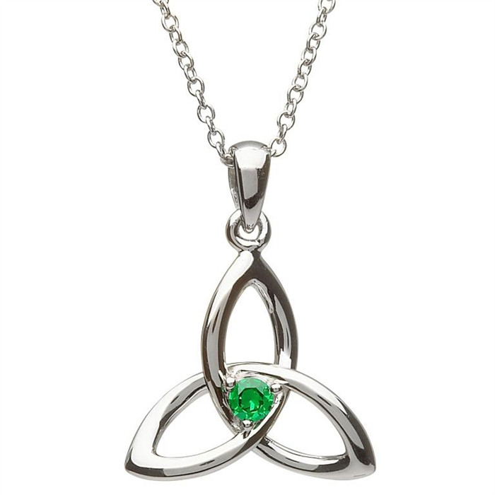 Trinity Knot Necklace
 Silver Celtic Trinity Knot Pendant SP2053GR