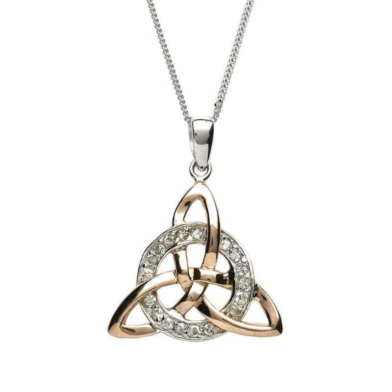 Trinity Knot Necklace
 Celtic Trinity Knot Pendant & Chain