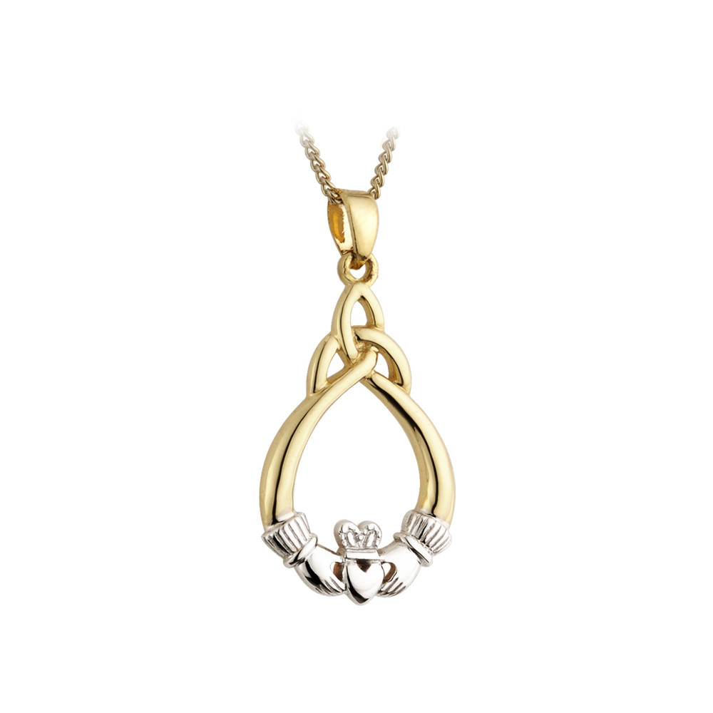 Trinity Knot Necklace
 Trinity Knot & Claddagh Necklace Silver & Gold Plated