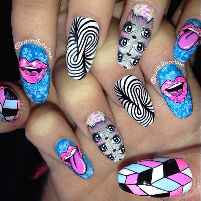 21 Best Trippy Nail Art - Home, Family, Style and Art Ideas