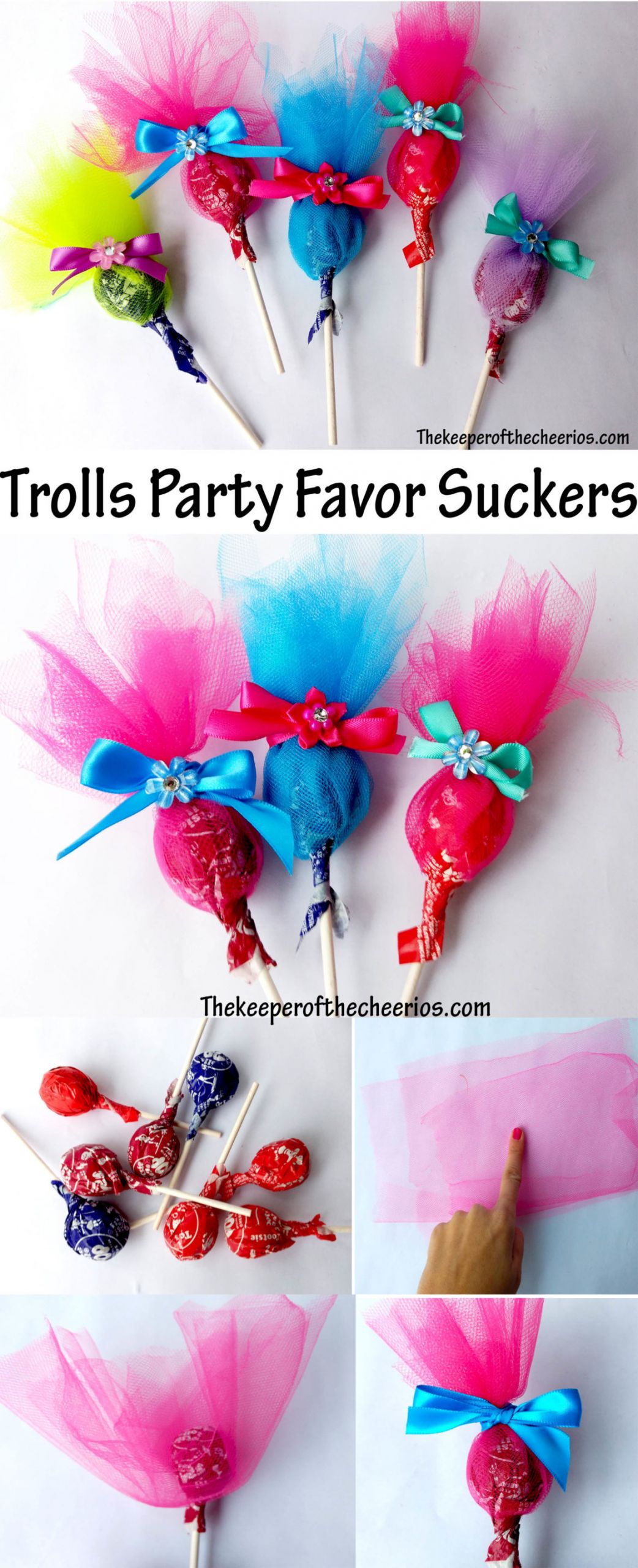 Trolls Party Ideas Diy
 Trolls Party Favor Suckers