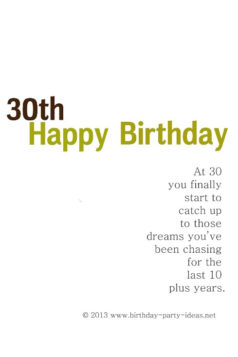 Turning 30 Quotes Inspirational
 Famous Quotes About Turning 30 QuotesGram