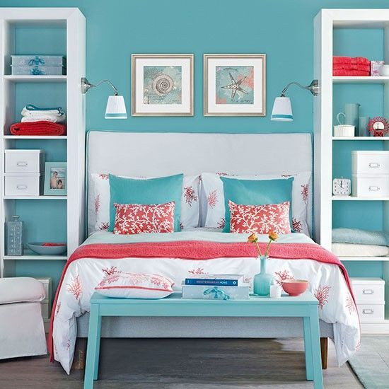 Turquoise Bedroom Decor
 184 best Color Trend Turquoise & Orange images on