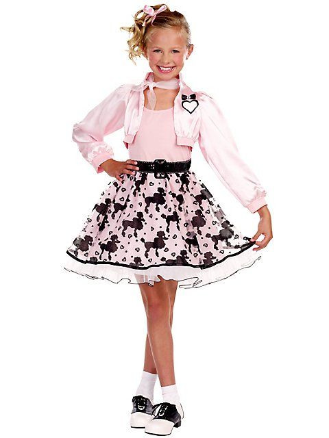 Tween Halloween Party Ideas
 Girls Poodle Skirt Costume