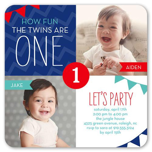 Twin First Birthday Invitations
 12 Twin Birthday Invitations Templates Free Sample