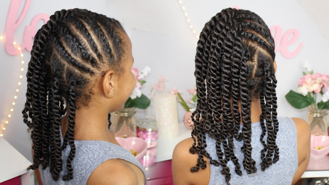Twisty Hairstyles For Kids
 Flat Twists and 2 Strand Twists