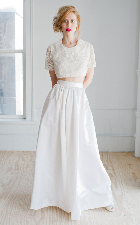 Two Piece Wedding Gown
 Two Piece Gowns