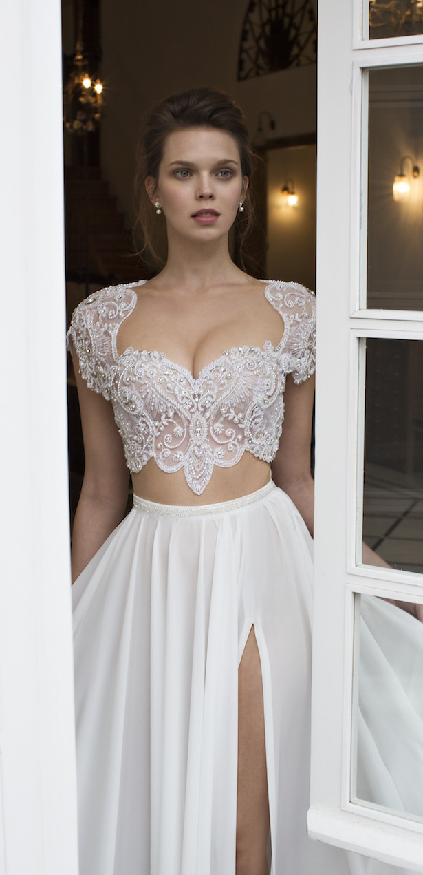 Two Piece Wedding Gown
 Bridal Trends Two Piece Wedding Dresses Belle The Magazine