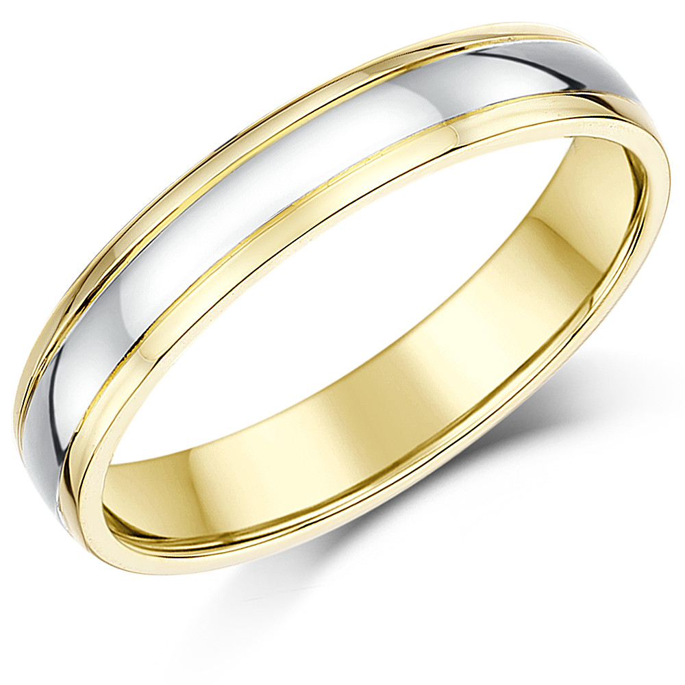 Two Tone Gold Wedding Bands
 Two Colour Wedding Rings Two Tone Gold Wedding Bands