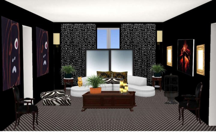 Ultra Modern Living Room
 Gothic n’ Exotic Design Winners