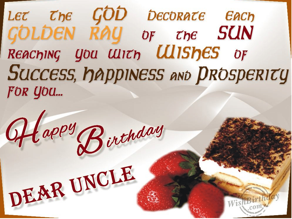 Uncle Birthday Wishes
 50 Birthday Wishes For Uncle Birthday Wishes Zone