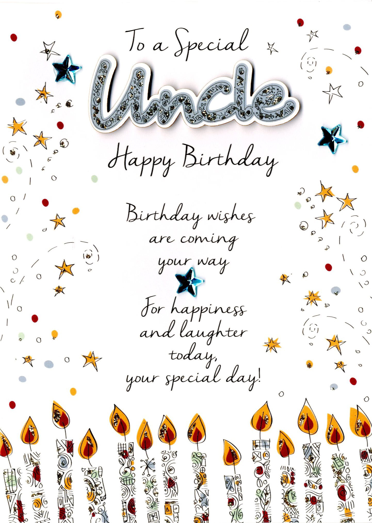 Uncle Birthday Wishes
 Special Uncle Birthday Greeting Card Cards