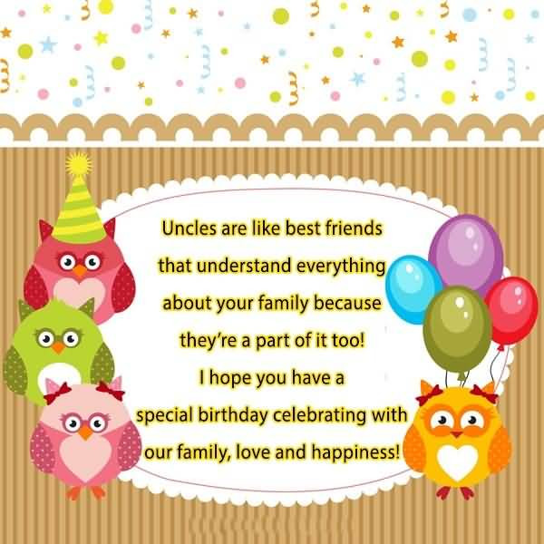 Uncle Birthday Wishes
 Wonderful Uncle Birthday Wishes Message Image