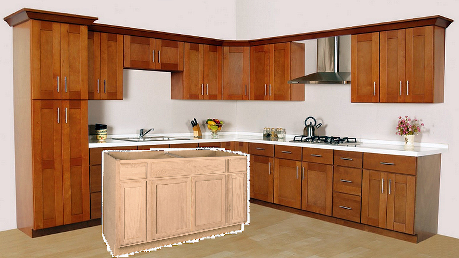 Unfinished Kitchen Cabinets
 how to finish unfinished kitchen cabinets