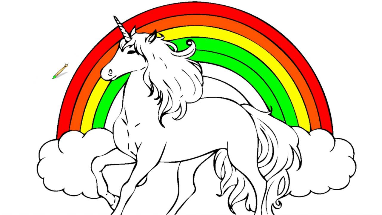 Download 255+ Unicorn Rainbow Coloring Pages PNG PDF File - Best Free