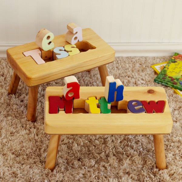 Unique Gifts For Children
 Puzzle Name Stools