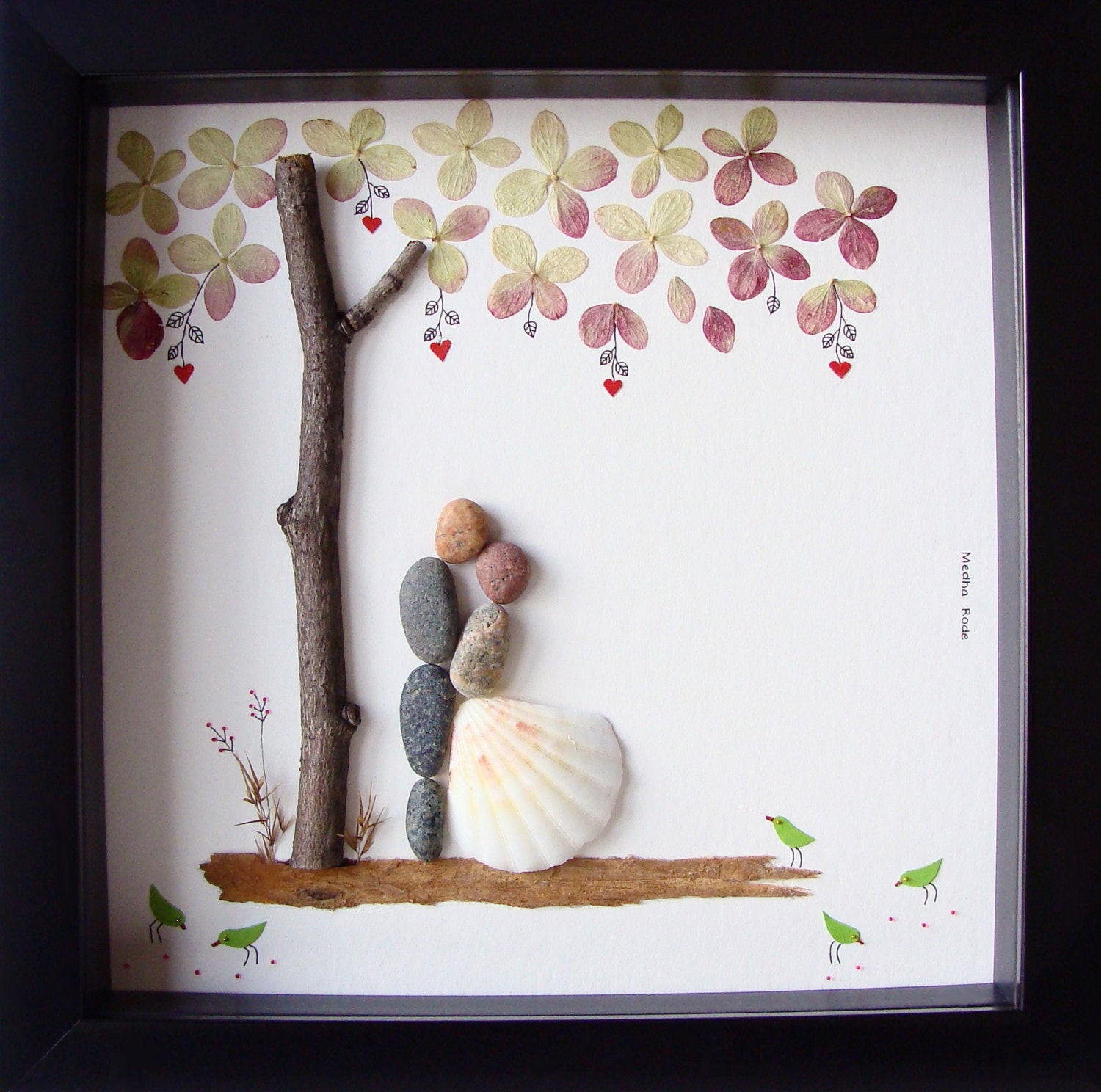 Unique Wedding Gifts Ideas
 Unique Wedding Gift For Couple Wedding Pebble Art by MedhaRode