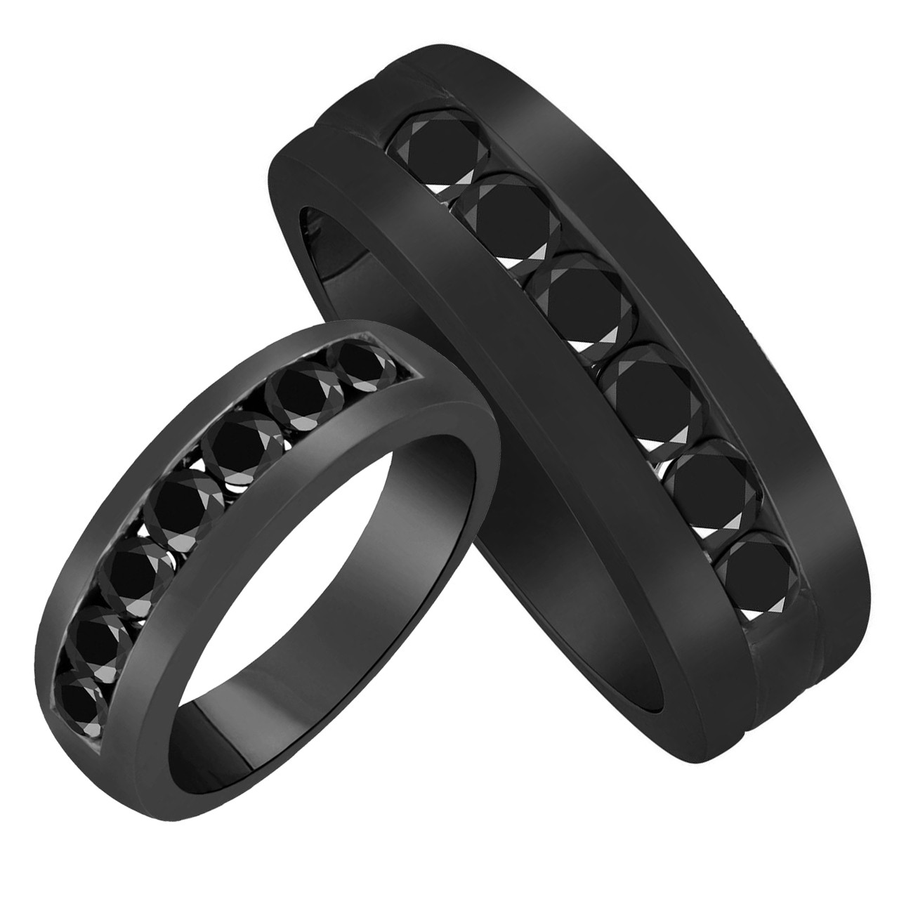 Unique Wedding Ring Sets His And Hers
 3 Carat His and Hers Wedding Bands Unique Black Diamond