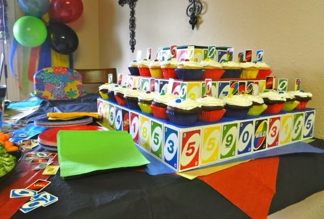 Uno Birthday Party
 Mom Upcycles Thrifty Uno First Birthday Party Theme