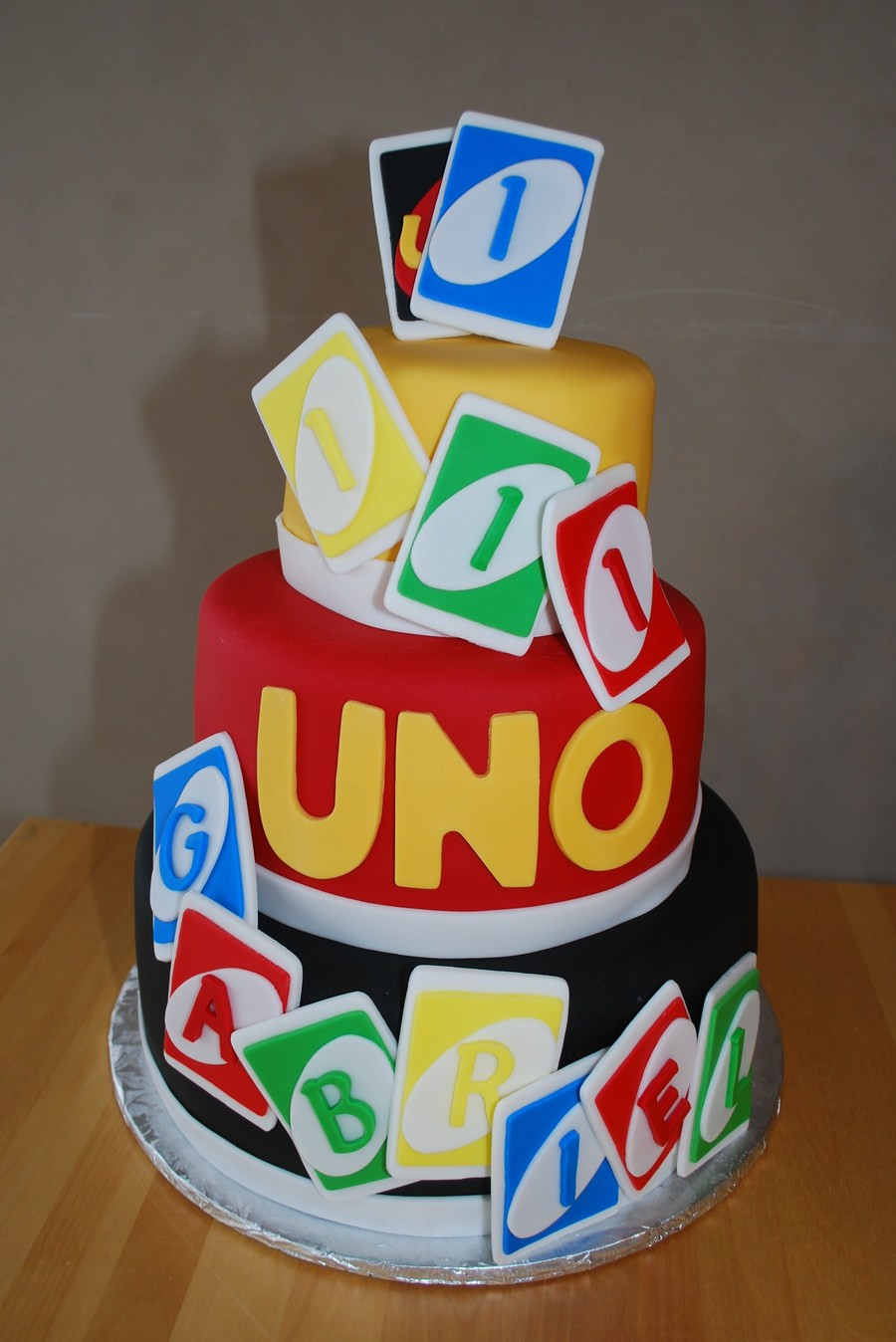 Uno Birthday Party
 Uno Themed Cake For First Birthday CakeCentral