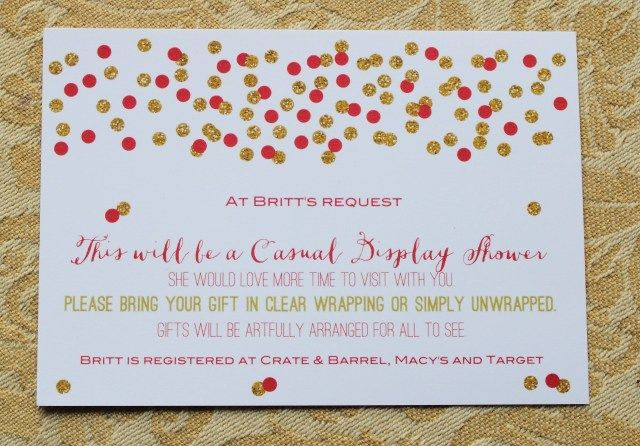 Unwrapped Gifts At Baby Shower
 37 Pretty of Wedding Shower Invitations Wording