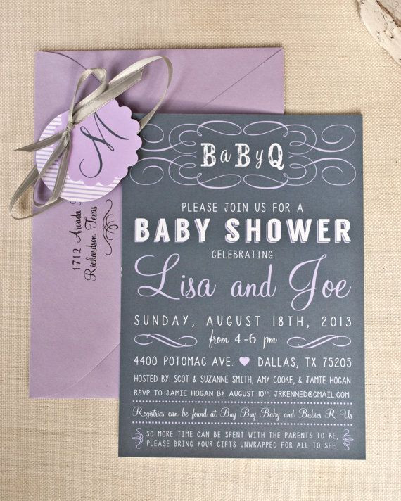 Unwrapped Gifts At Baby Shower
 BBQ Baby Shower Invitation PRINTABLE