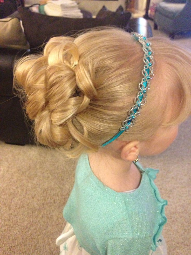 Updo Hairstyle For Little Girls
 17 Best images about Child Updos on Pinterest
