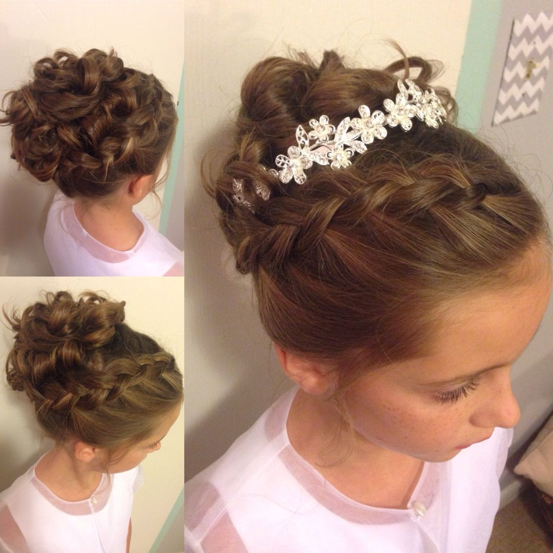 Updo Hairstyle For Little Girls
 Little girl updo Wedding hairstyle Instagram