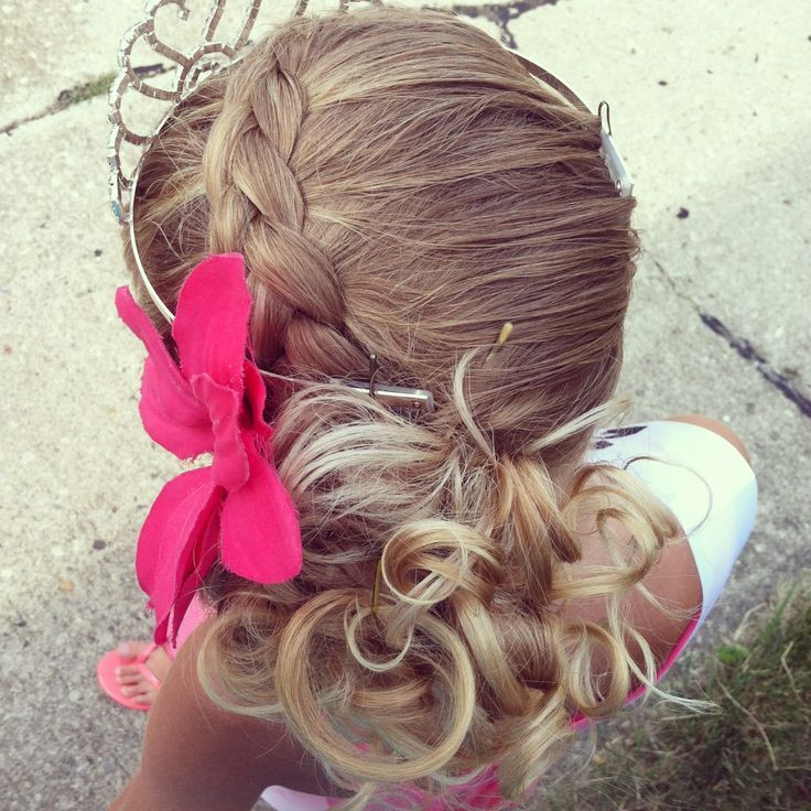 Updo Hairstyle For Little Girls
 Simple updo for your little girl for pageants