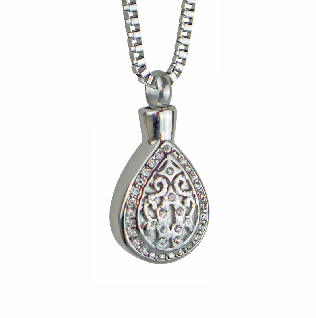 Urn Pendant Necklace
 Crystal Teardrop Urn Pendant Necklace Cremation Jewellery