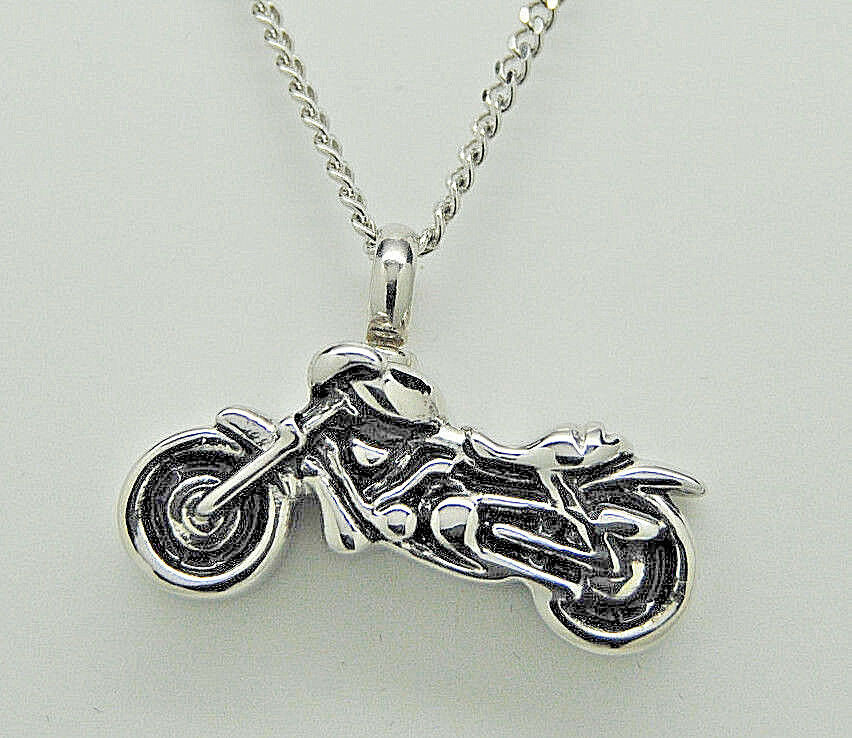 Urn Pendant Necklace
 Motorcycle Urn Necklace Biker Cremation Jewelry Memorial