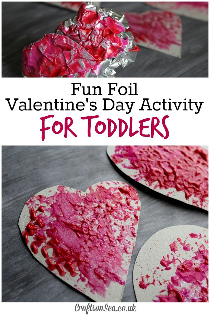 Valentine Art Projects For Toddlers
 Foil Valentines Day Activity for Toddlers Crafts on Sea