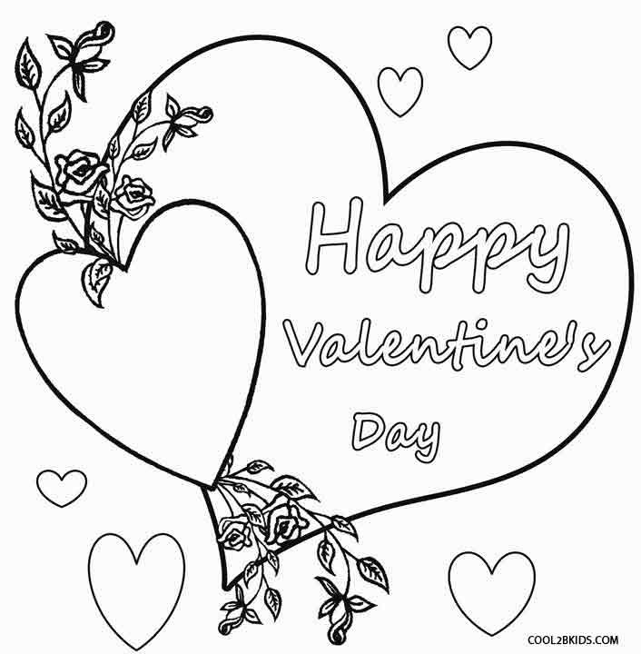 Valentine Coloring Sheets Free Printable
 Printable Valentine Coloring Pages For Kids