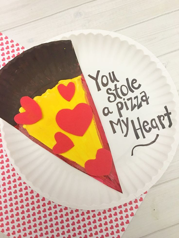 Valentine Craft Ideas For Preschool
 Valentine s Day Pizza Paper Plate Craft for Kids Tutorial