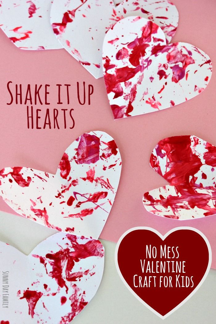 Valentine Craft Ideas For Preschool
 Shake It Up Hearts No Mess Valentine Craft for Preschoolers