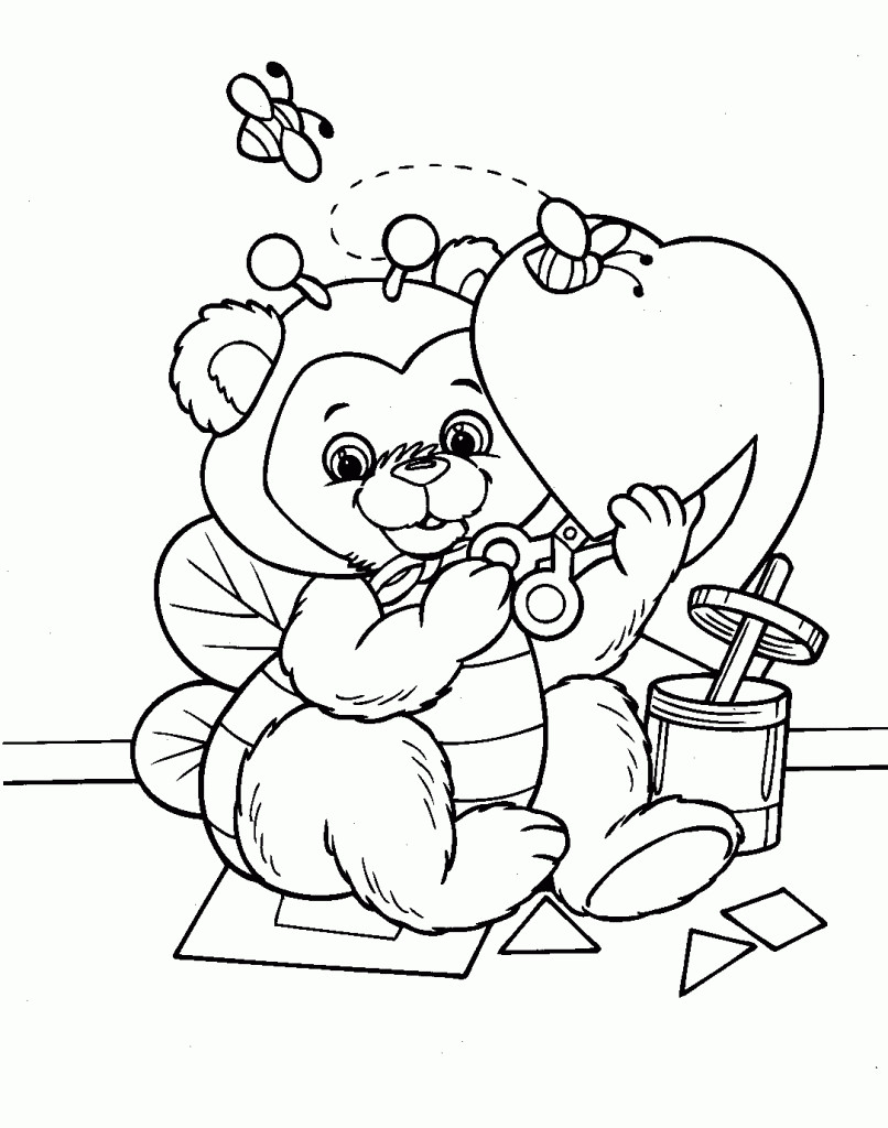 Valentine Day Coloring Pages Printable
 Free Printable Valentine Coloring Pages For Kids