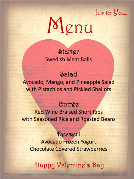 Valentine Day Dinner Restaurant
 A menu Template for your Valentine s Day