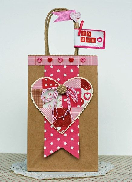 Valentine Day Gift Bags Ideas
 idea for a t bag Ideas para fiestas Pinterest
