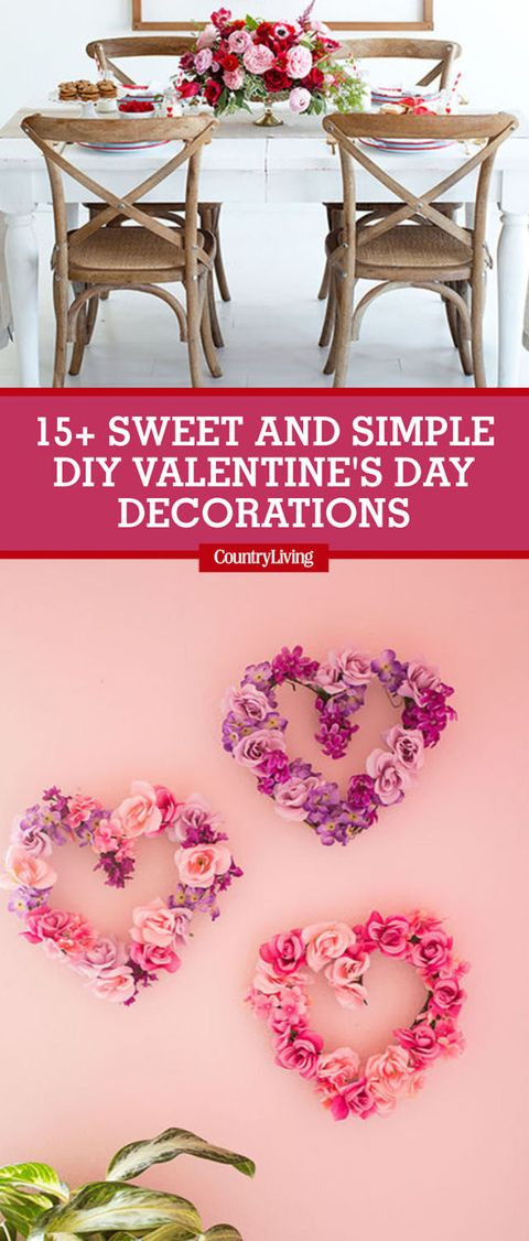 Valentine DIY Decorations
 18 Sweet and Simple DIY Valentine s Day Decorations