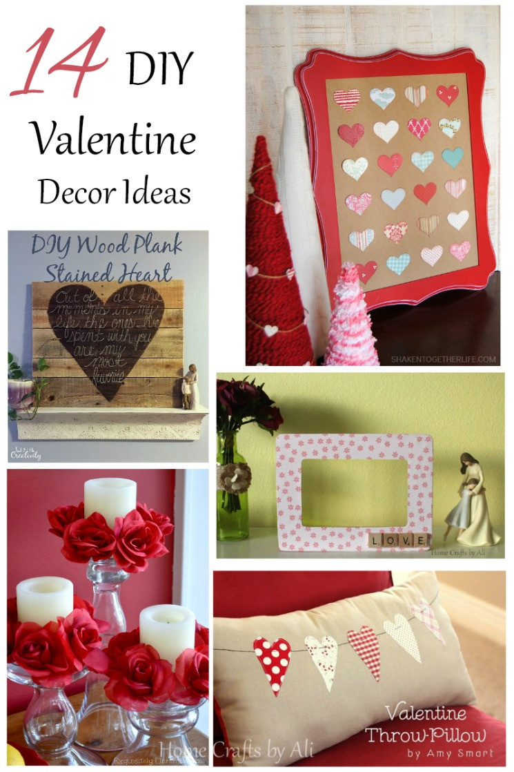 Valentine DIY Decorations
 14 DIY Valentine Decor Ideas Home Crafts by Ali