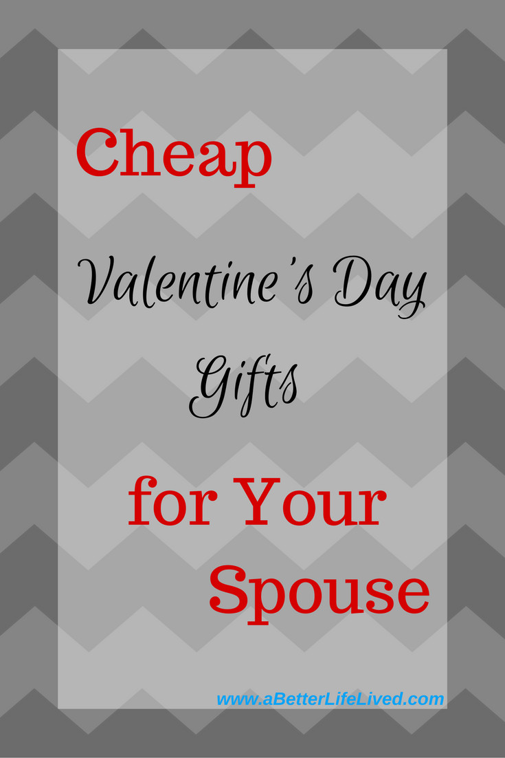 Valentine Husband Gift Ideas
 Inexpensive Valentine s Day Gifts for your Spouse A