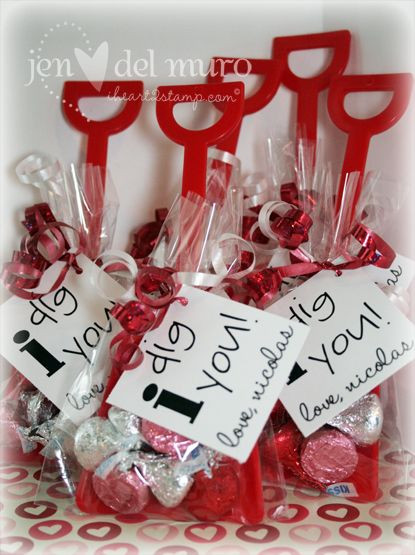 Valentine Office Gift Ideas
 The shovels purchased on eBay are inside a cello bag