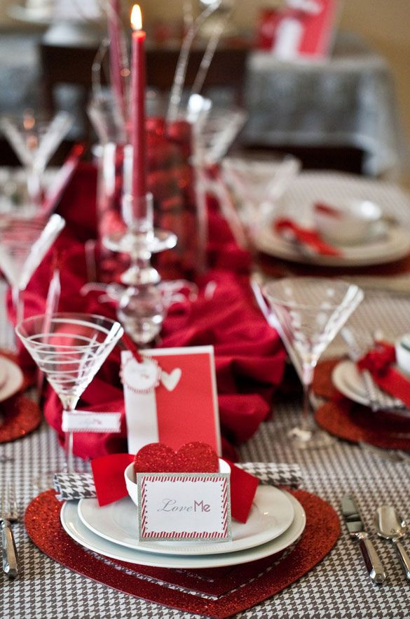 Valentine'S Day Dinner Party Ideas
 Valentine s Day Dinner Party table plete with place