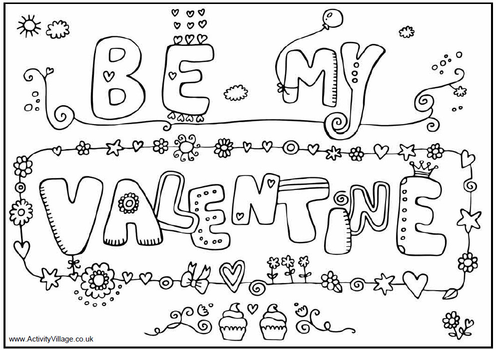 Valentines Day Coloring Pages Printable
 American Girl Doll Play Happy Valentine s Day from AG