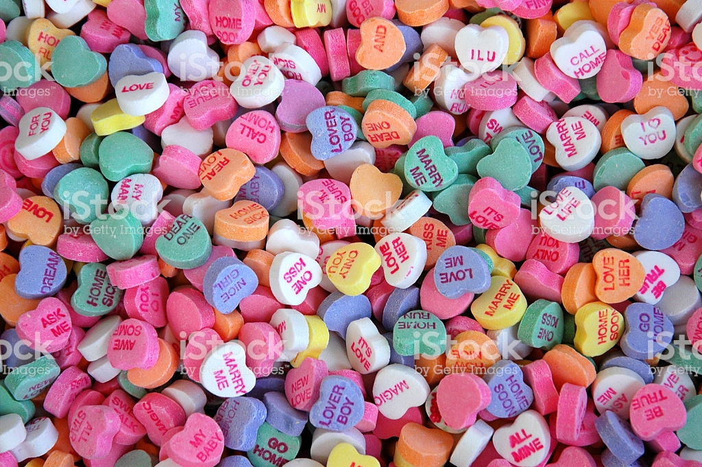 Valentines Day Hearts Candy
 Quantity Colorful Valentine Candy Hearts Stock