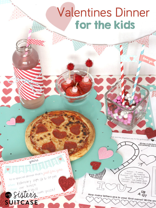 Valentines Dinner For Kids
 Valentines Dinner for Kids Ultimate Printable Pack My