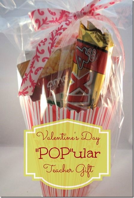 Valentines Gift Ideas For Teachers
 "Pop" ular Valentine Teacher Gift Idea