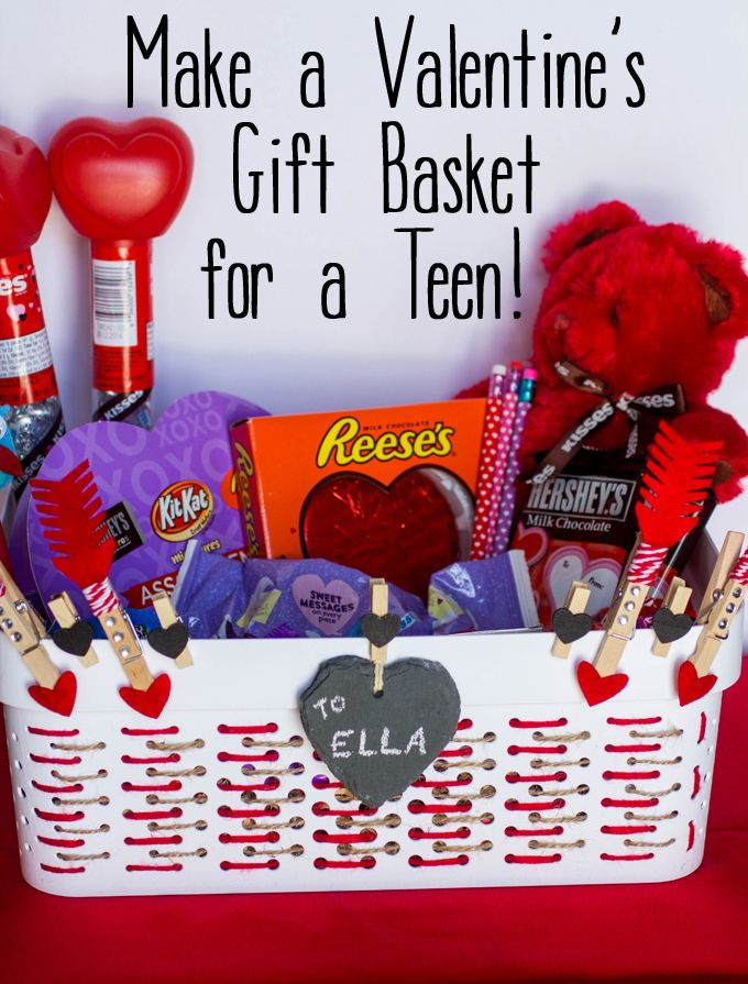 Valentines Gift Ideas For Young Daughter
 How to Make a DIY Valentine s Day Gift Basket for Teens