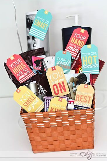 Valentines Gift Ideas For Your Husband
 Husband Gift Basket 10 Things I Love About You